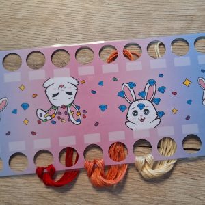 Floss Card "Hasen Party" zum selbst ausdrucken | Digitaler Download | DIY